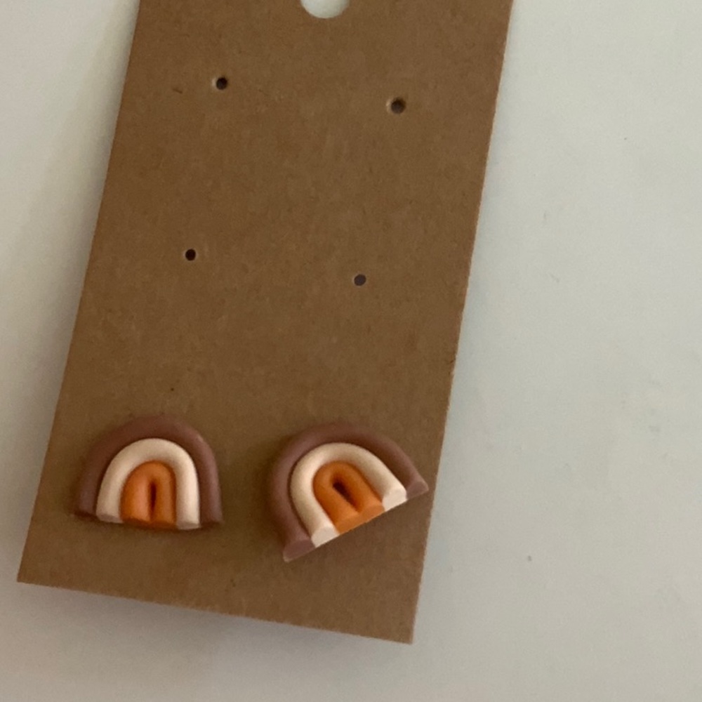Small polymer clay earrings